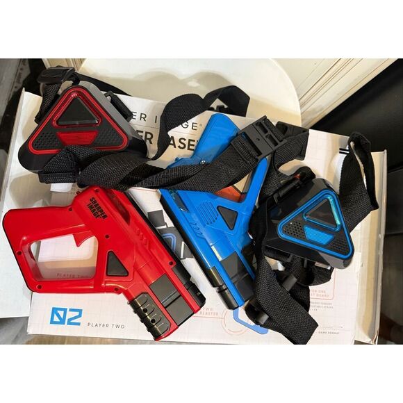 Laser X Ultra Double Blasters Laser Tag Game 2 Players Blue & Red OS - Picture 6 of 8